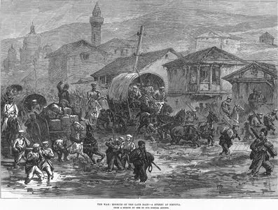 The War, Effects Of The Late Rain, A Street At Sistova