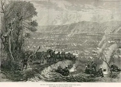 The War, Encampment Of The Russian İmperial Guard Near Plevna