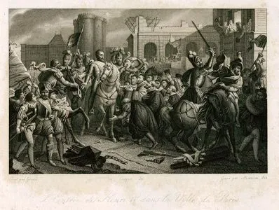 L'Entree De Henri IV Dans La Ville De Paris