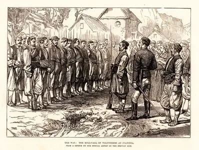 The War, The Roll-Call Of Volunteers At Ivanitza