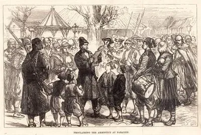 The War- Proclaiming The Armistice At Paratjin