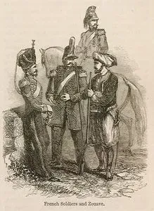 French Soldiers And Zouave