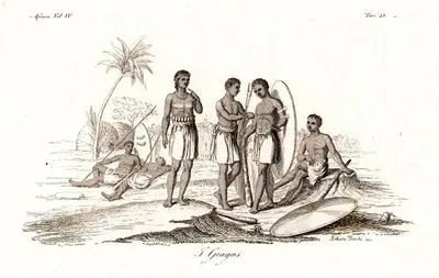 i Giagas, Africa Vol.IV. Tav.48. (Nomadic Giagas or Gallas People From Sierra Leone)