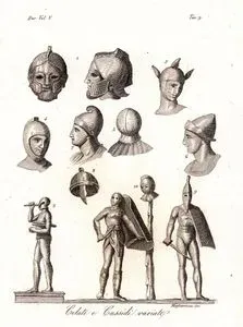 Belate E Bassidi Variate, Eur. Vol V. Tav.9.(Helmets)