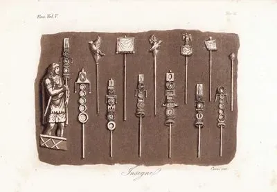 insegne, Eur. Vol V. Tav.11. (insignia Of The Army Of Ancient Rome)