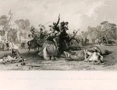 The Tournament, Ivanhoe Rescued By The Black Knight