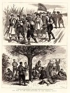 The War in The East-1.The Volunteers On The Way To The Front 2.Outdoor Relief, Wounded Servians From Saitschar At Parakjin