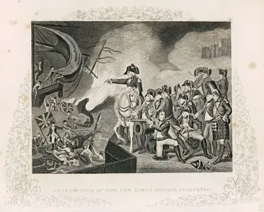 Destruction Of The Gun Boats Before Gibraltar
