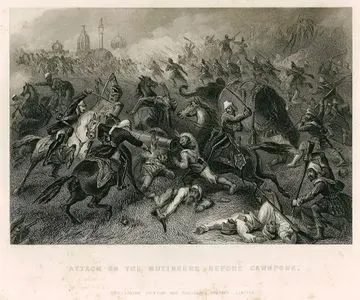 Attack On The Mutineers Before Cawnpore