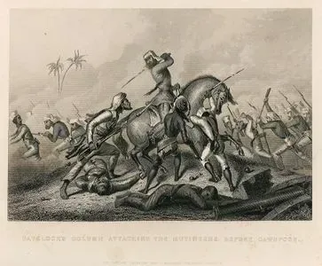 Havelock's Column Attacking The Mutineers Before Cawnpoor