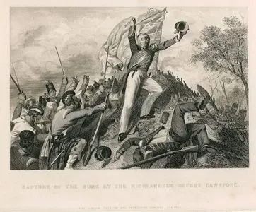 Capture Of The Guns By The Highlanders Before Cawnpore
