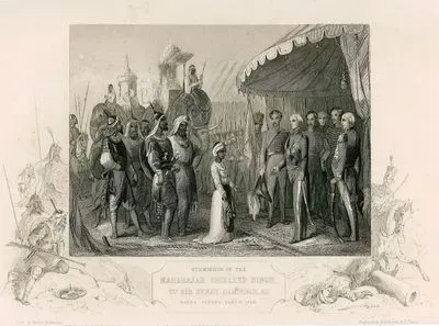 Submission Of The Maharajah Dhuleep Singh To Sir Henry Hardinge At Kanha Cushwa, Feb 19 1846