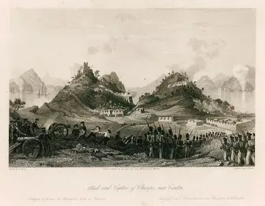 Attack And Capture Of Chuenpee Near Canton-Attaque Et Prise De Chuenpee Pres De Canton-Angriss Und Einnahme Von Chuepee Bei Canton