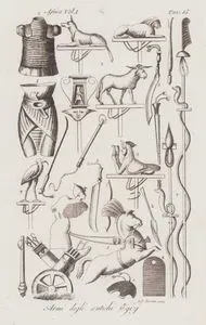 Armi Degli Antichi Egizy, Africa Vol I. Tav.15. (Weapons And Armors of the Ancient Egyptians)