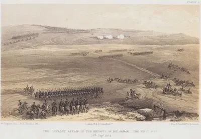 The Cavalry Affair of the Heights of Bulganak-The First Gun, 19th Sept. 1854 (Plate 2)