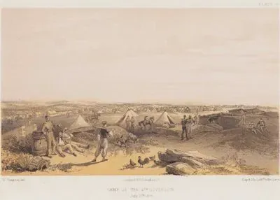 Camp of the 4th Division, July 15th 1855 (Plate 9)