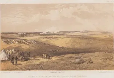 Distant View of Lord Raglan’s Head Quarters Before Sebastopol (Plate 9)