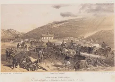 Commissariat Difficulties, The Road from Balaklava to Sebastopol, at Kadikoi, During the Wet Weather (Plate 13)
