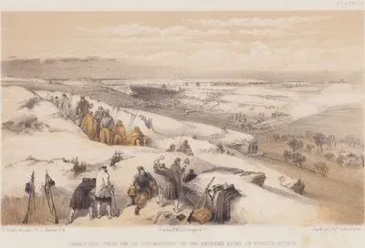 Sebastopol From the 26 Gun Battery on yhe Extreme Right of French Attack (Plate 19)