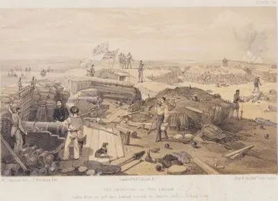 The Interior of the Redan, Taken From its Left Face Looking Towards the Salient Angle...looking South (Plate 20)