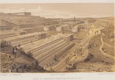 Docks at Sebastopol With Ruins of Fort St.Paul (Plate 26)