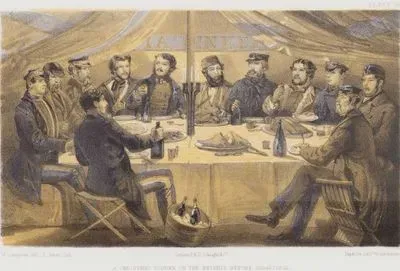 A Christmas Dinner on the Heights Before Sebastopol (Plate 30)