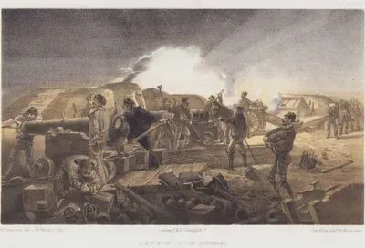 A Hot Night in the Batteries (Plate 35)