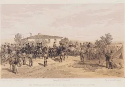 The Funeral Cortege of Lord Raglan Leaving Head Quarters (Plate 41)