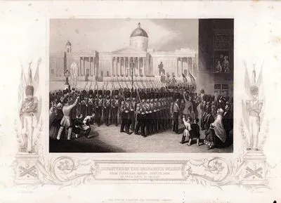 Departure Of The Grenadier Guards From Trafalgar Square Feb.22 1854, on Their Route To The East
