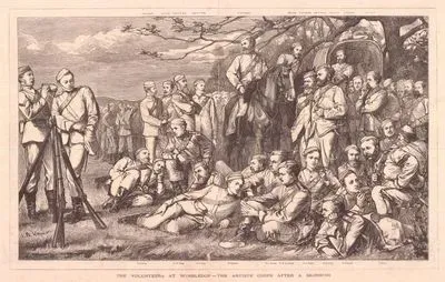 The Volunteers At Wimbledon, The Artist' Corps After a Skirmish