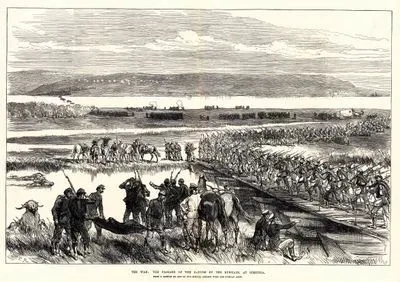 The War, The Passage Of The Danube By The Russians At Simnitza