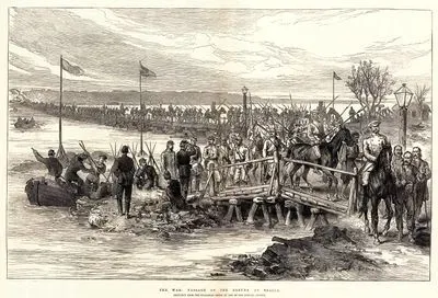 The War, Passage Of The Danube At Braila