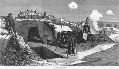 The War İn The East, With The Russian At Oltenitza- İn The Trenches
