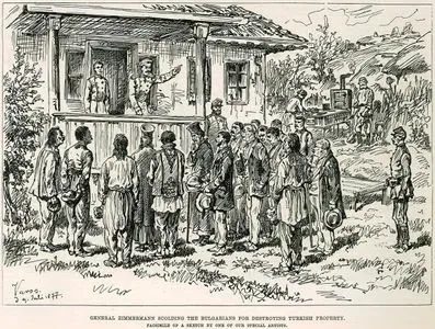 General Zimmermann Scolding The Bulgarians For Destroying Turkish Property