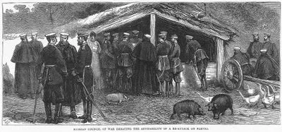 Russian Council Of War Debating The Advisability Of Re-Attack On Plevna