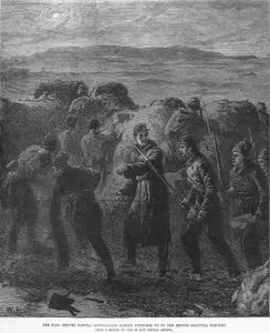 The War Before Plevna, Roumanians Making Trenches Up The Second Gravitza Redoubt