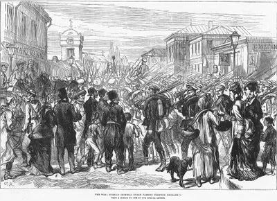 The War, Russian İmperial Guard Passing Through Bucharest