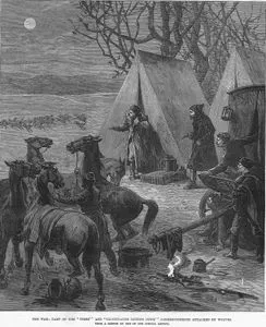The War, Camp Of The Times And Illustrated London News Correspondents Attacked By Wolves