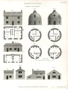 Agriculture, Farm Cottages Plate VI.