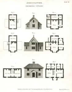 Agriculture, Ornamental Cottages, Plate VII.