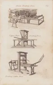 Steam Printing Press-Copper Plate Printing Press-Printing Letter Press
