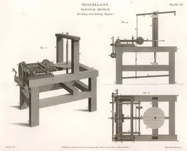 Miscellany, Diagonal Motion, Dividing And Cutting Engine, Plate VI.