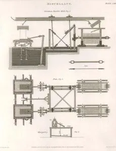 Miscellany, Elevation, Marble Mill, Plan, Marquetry, Plate XXIII.