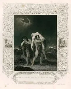 Adam Bearing The Dead Body Of Abel