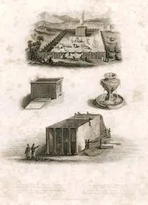 1.Tabernacle in The Wilderness With The Court Of The Tabernacle Exod.XXVI.XXVII. 2.Altar Of Burnt Offerings Exod.XXVII.1.8. 3.The Laver Of Brass Belonging To The Tabernacle Ecod.XXX.18 4.Tabernacle Uncovered Exod.XXVII. A.The Holy Place B.The Most Holy or Holy Of Holies