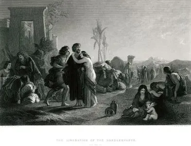 The Liberation Of The Bondservants, Lev. XXV. 41.