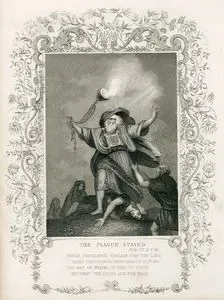 The Plague Stayed, Num. Ch. 16. V. 48.-While Pestilence Spreads O'er The Land, When Confidence With Health is Fled 
The Man Of Prayer is Seen to Stand Between The Living And The Dead