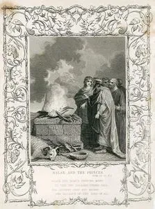Balak And The Princess, Num. Ch. 23. V. 6.-Balak And Moab's Princes Meet, in Vain For Balaam's Curses Call, The Prophet
 Only May Repeat The Mandate Of The Lord Of All