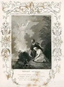 Manoah's Sacrifice, Judg. Ch. 13. V. 20.-Good Tidings Having Understood Manoah's Hearth With Joy Beats High, By Angel
 Lips Taught That The God Must Only Worship The Most High