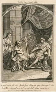 And When The Evil Spirit From God Was Upon Saul That David Took A Harp & Played, So Saul Was Refreshed, 1. Sam. Chap. 16. Verse. 23.